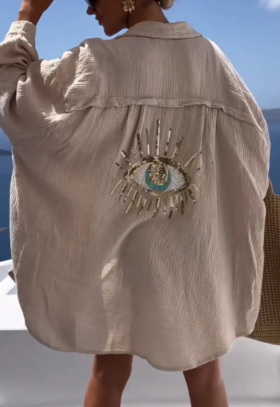 🎁New Casual Sequin Beaded Shirt