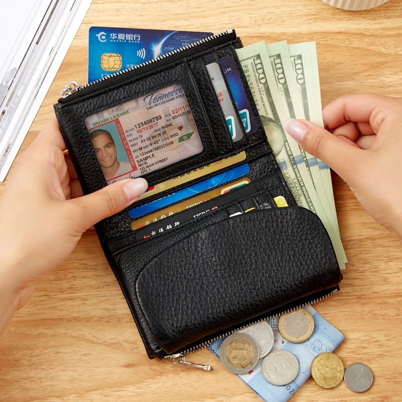 ⏰Last Day 49% OFF⏰Unisex Pebble Leather Wallet🔥