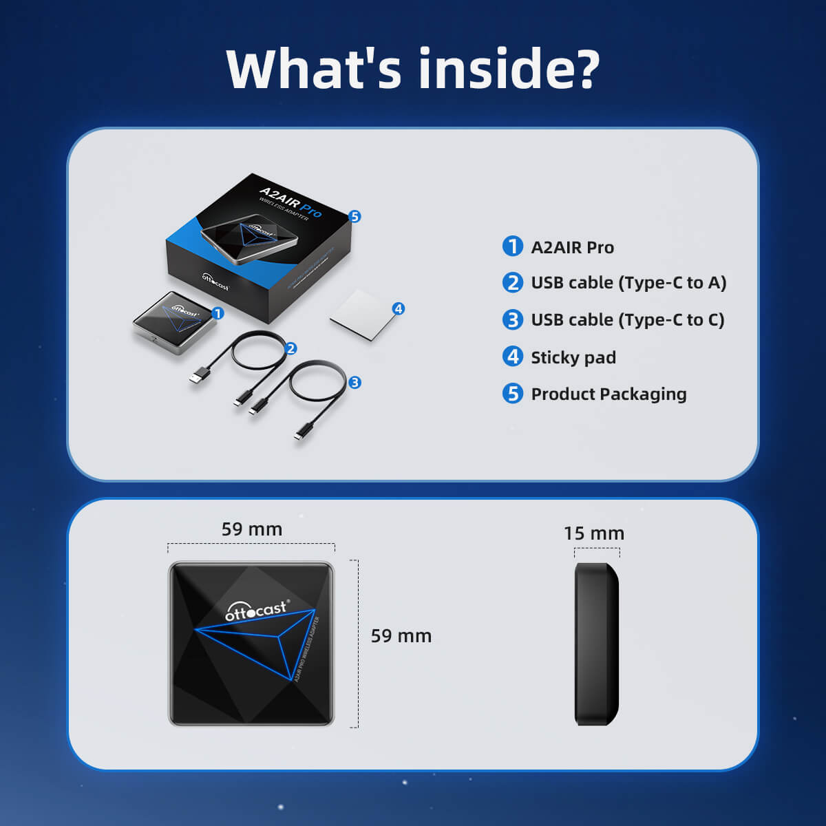 (Today Special Offer 26% OFF)) A2Air Pro Wireless Android Auto Adapter