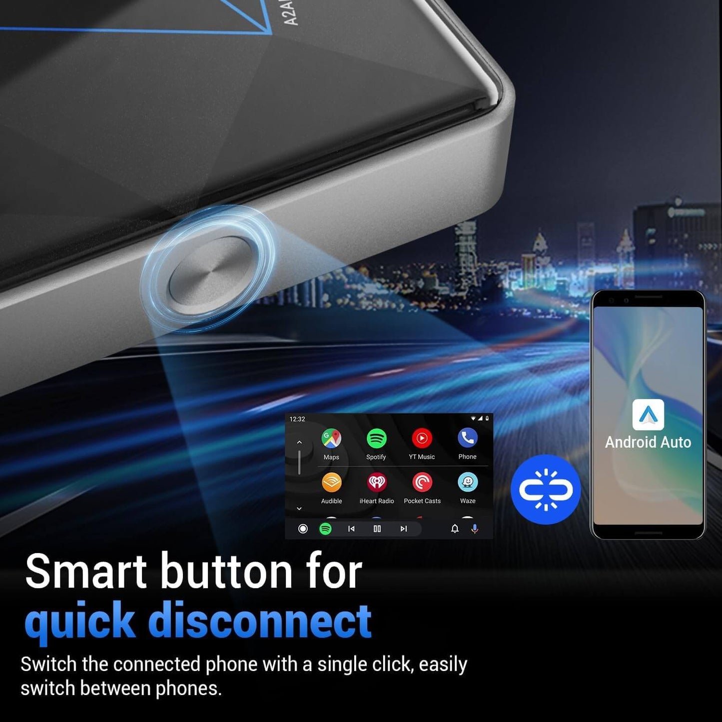 (Today Special Offer 26% OFF)) A2Air Pro Wireless Android Auto Adapter