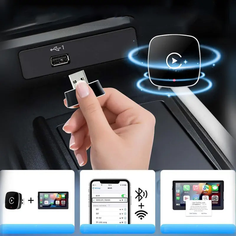 Mini Wireless Carplay Adapter for iPhone/Android